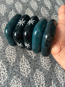 Stylish Resin Jewelry Vintage Handmade Round Bangles for Women FAIZA CRAFT FC-7196 Fashion Elegant Party Style Micro Insert - Product Image 6