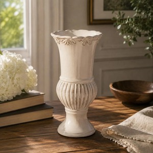 Highest Quality <b>Ceramic</b> Tabletop <b>Vase</b> Shabby Chic Style Matte Finish Exquisite Durable Design 8-16 Inches High - Product Image 3