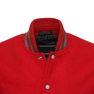 Durable <b>Leather</b> Sleeves Letterman <b>Jacket</b> With Smooth Finish Construction Winter <b>Jacket</b> For Casual Outfits - Product Image 4