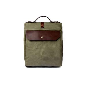 Sac à déjeuner en toile et cuir, isotherme, imperméable, réutilisable, pour hommes et femmes, LCLB-0001 - Product Image 2