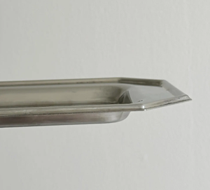 Premium <b>Metal</b> Stainless Steel Serving Tray Mirror Polished Rectangle <b>Metal</b> Platters For Hotel Restaurant & Wedding Decor - Product Image 6