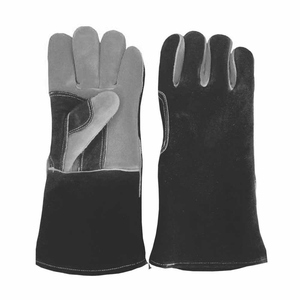 Gants de soudure en cuir de vachette pleine fleur pour la sécurité industrielle, résistants à l'abrasion et à la chaleur, pour la lutte contre les incendies, la construction et le barbecue - Product Image 6