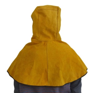 Capuche de soudage industrielle en cuir de vachette résistant au feu, anti-coupure, anti-chaleur, antistatique, protection thermique - Product Image 1