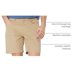 Pantalones Cortos Cargo de Poliéster Resistentes al Agua para Hombre, Color Caqui, con Cierre de Cremallera y Bolsillos, Largo Medio, para Verano - Product Image 3