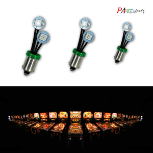 หลอดไฟ LED สำหรับเครื่องเกมพินบอล HYUGA แบบไม่เกิดแสงสะท้อน และเครื่องเกมคีบตุ๊กตา # 44 # 47 บา9เอส ที10 # 555 6.3V 2SMD - Product Image 4