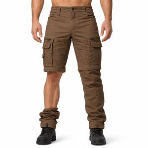 Men's Convertible <b>Cargo</b> <b>Pants</b> Multi Pocket Outdoor Hiking <b>Work</b> Trousers Detachable Zip Off Legs Utility <b>Pants</b> - Product Image 5