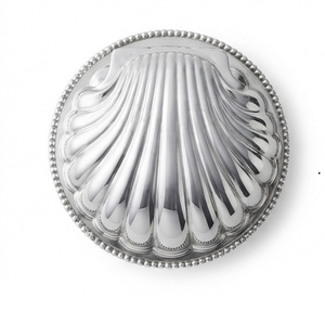 Plato de Servir Clásico en Forma de Concha, Plata de Ley Pulida, Apto para Lavavajillas - Product Image 3