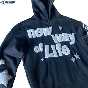 Sudadera con Capucha Oversize de Algodón, Estilo Urbano, Unisex, con Logotipo Personalizado - Product Image 2