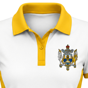 Camiseta Polo Personalizada de Dos Tonos para Mujer, Sigma Gamma Rho, Manga Corta, con Cuello, Ropa Casual de Hermandad, Logotipo Personalizado, OEM, ODM, Venta al Por Mayor - Product Image 3