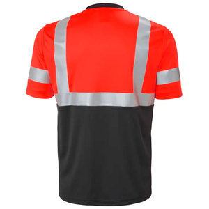 เสื้อยืดนิรภัยระดับมืออาชีพ OEM สะท้อนแสงสำหรับผู้ชาย แขนสั้น เหมาะสำหรับงานก่อสร้าง รักษาความปลอดภัย และงานอื่นๆ - Product Image 6