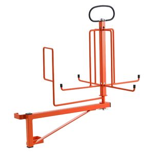 Dispenser Portatile per Cavi con Maniglia Antiscivolo in Metallo, Supporto a Pavimento per Bobine di Cavi, Vassoio Portatile per Cablaggio - Product Image 4