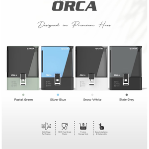 Système de traitement de l'eau ORCA BLACK WATER TREATMENT RO ZINC COPPER ALKALINE TDS, capacité de stockage 9L, indicateur LED, matériaux de qualité alimentaire - Product Image 1