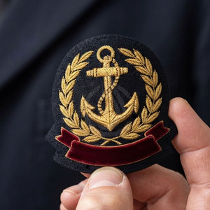 High Quality Eco-Friendly Embroidery Badges <b>Sew</b>-On Safety <b>Pin</b> Custom Embroidered Design for Jackets Workwear Everyday Apparel - Product Image 5