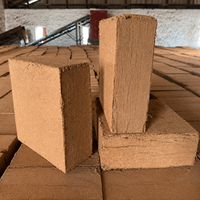 Bloc de coco compressé 5kg, Cocopeat triple lavage, haute rétention d'eau, hydroponie, Inde, Tamil Nadu, export en vrac, palettisé