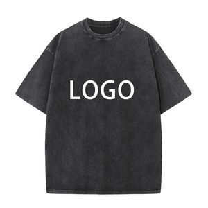 เสื้อยืดผู้หญิงสไตล์วินเทจลำลอง ผ้าฝ้ายฟอกสี ทรงสั้น ระบายอากาศได้ดี เป็นมิตรกับสิ่งแวดล้อม แห้งเร็ว มีโลโก้ด้านหน้า รับผลิตแบบ OEM - Product Image 5