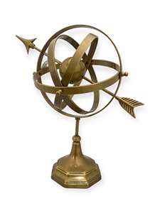 Esfera Armilar de Latón de Diseño Único M/S TAJDAAR HANDICRAFTS, Globo Terráqueo de Estilo Antiguo Giratorio Hecho a Mano para Decoración de Escritorio - Product Image 2