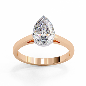 Anillo de Compromiso Clásico con Diamante Cultivado en Laboratorio de 1.5 Quilates, Corte Pera, Oro de 10k, 14k, 18k, Certificado IGI, Diamante VS DEF para Aniversario o Boda - Product Image 5