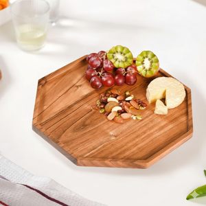 Bandeja Hexagonal de Madera de Alta Calidad para Utensilios de Cocina, Ecológica, Premium, Natural, Decorativa, Multiusos, Organizador y Regalo - Product Image 4