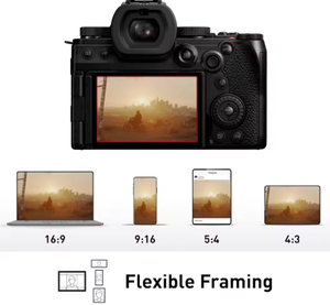 Appareil photo instantané sans miroir LUMIX S5II RAW avec streaming IP, zoom 16x, 8MP + objectifs 50mm F1.8, carte SD, 4K/8K, étanche, écran IPS double de 2,8 pouces - Product Image 3