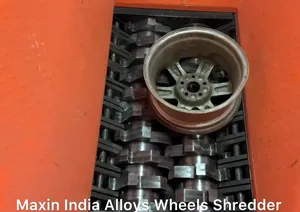 Trituradora de Residuos de Doble Eje de Alta Productividad para Llantas de Aleación, Trituradora de Chatarra Metálica de 1000-2000 Kg/Hr20 - Product Image 2