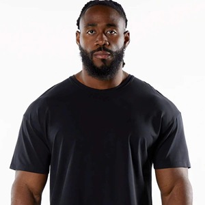 T-shirts pour hommes 100 % coton, best-sellers, haute qualité, décontractés, couleur unie, manches courtes, légers, personnalisables OEM, en tissu peigné - Product Image 2