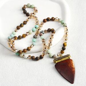 Collier de perles irrégulières en résine faites à la main, multicolores, bijoux de mode, artisanat moulé, pour femmes et filles - Meilleures ventes - Product Image 3