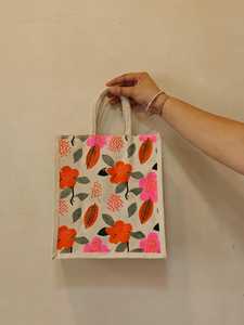 Bolsa de Lona Mini Personalizable con Pintura Mandala en Tela Ecológica, con Arte Tradicional Indio, Estilo Clásico, Bolsa Ecológica Personalizable - Product Image 3