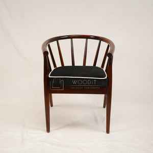 Silla de Comedor Moderna de Lujo 2026, 100% Madera Sólida, Tapizada en Cuero, Muebles para Restaurantes, Cafés y Comercios - Product Image 2