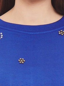 Fabricant de Sweatshirts à Col Rond pour Femmes de Qualité Supérieure en Gros, Broderie Personnalisée, OEM, Coton Polaire, Vêtements Décontractés, Fournisseur pour les États-Unis - Product Image 6