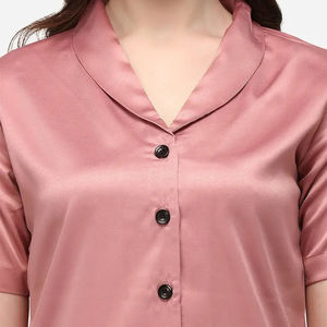 Ensemble de pyjama en jersey de coton à manches courtes pour femmes de haute qualité, vêtements de nuit 100% coton pour l'été, prix raisonnable - Product Image 5