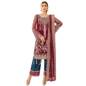 Lehnba — robe brodée de styliste indien, avec toute la main, modèle 2021, offre spéciale - Product Image 1