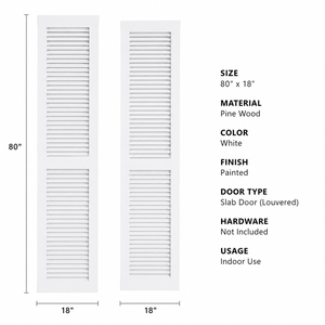Volets en bois massif de qualité supérieure pour projets d'architecture et meubles de garde-robe Volets durables de taille personnalisée fabriqués à la main de qualité supérieure - Product Image 2
