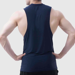 Débardeurs de sport et de musculation de qualité supérieure 2026 en coton et fibre de bambou pour homme, pour l'entraînement, prix de gros - Product Image 2