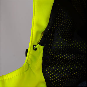 Chaqueta de Trabajo de Invierno Reflectante de Alta Visibilidad con Cierre, Tela de Poliéster, para Exteriores, Cálida, con Luz LED Intermitente de Seguridad, Resistente al Viento - Product Image 4