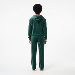 Custom Design Women's Solid <b>Velvet</b> <b>Tracksuit</b> 2 Piece Hooded Sweatshirt Pullover Jogger Pants Casual Winter Lounge Set - Product Image 6