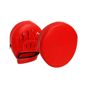 High Quality Curved Leather PU Boxing <b>Focus</b> <b>Pads</b> Mitts Customized Color Logo Hook Loop Closure for Outdoor Cycling Training OEM - Product Image 4