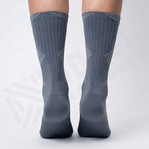 High Quality Mens Cycling <b>Socks</b> Breathable Athletic Road Bike Performance <b>Moisture</b> Wicking Durable Soft Customized Color Pairs - Product Image 2
