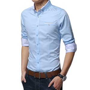 Chemise homme Anti-rides, coupe ajustée, sexy, écologique, des images de Steve & James, collection - Product Image 1