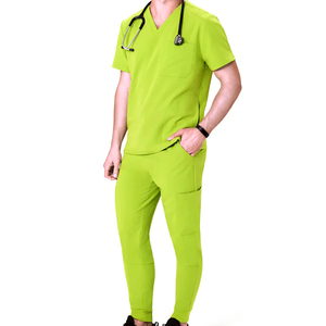 Men Summer Top Jogger Hospital <b>Scrubs</b> Nursing <b>Scrub</b> Uniforms Cotton Polyester Spandex Hospital <b>Scrub</b> <b>Sets</b> - Product Image 5