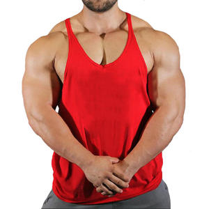 Chaleco de Entrenamiento de Fisicoculturismo de Algodón Personalizable con Impresión, Camiseta Masculina, Logotipo Personalizado, Secado Rápido, Transpirable, Manga Corta - Product Image 4