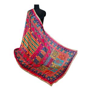 Chales tradicionales para mujer con bordados de espejo, colores personalizados, pañuelos de moda, chales y hiyabs, bordados hechos a mano para fiestas, de AM IMPEX Sup - Product Image 1
