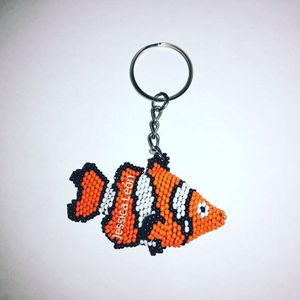 Handmade Glass Beaded <b>Key</b> <b>Chain</b> Eco Friendly Christmas Tree Decor Party Decoration Custom Color Handmade Glass Beaded Keychain - Product Image 5