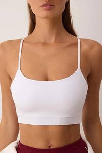 Sujetador Deportivo Personalizado para Yoga y Running, Ligero, Color Blanco, Alta Calidad, Top Deportivo para Mujer, Ropa de Entrenamiento - Product Image 2