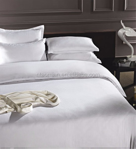 도매 킹 사이즈 퀸 사이즈 맞춤형 흰색 일반 호텔 침대 시트 세트 - Product Image 4