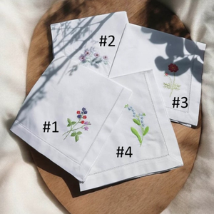 Serviettes de table jetables carrées en coton brodé personnalisées réutilisables pour hôtels restaurants mariages vacances logo personnalisé - Product Image 5