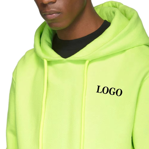 Sweat-shirt à capuche oversize vert néon 2025 pour hommes et femmes, logo personnalisé, streetwear, pull en molleton doux, décontracté, hiver - Product Image 6