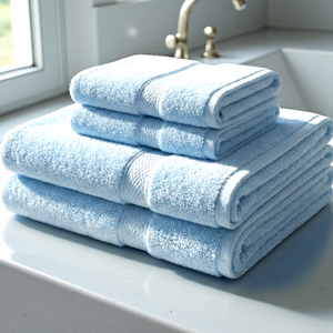 Toallas de Baño 100% Algodón Peinado, 600 GSM, Ultra Suaves, Altamente Absorbentes, Color Sólido, Juego de Toallas de Lujo Tejidas, Secado Rápido, Spa, Oeko-Tex - Product Image 3