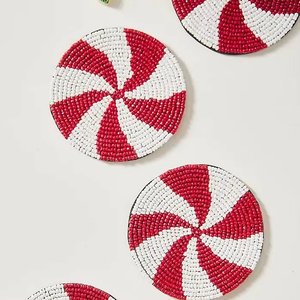 Premium Handmade Glass Seed <b>Beads</b> <b>Coaster</b> Featuring Traditional Craft Techniques And Modern Decorative Appeal - Product Image 1