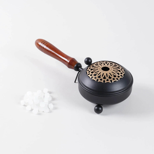Brûleur d'encens en fer de qualité supérieure, fait main, durable, respectueux de l'environnement, décoratif, pour la maison, le temple, la méditation, la spiritualité - Product Image 3