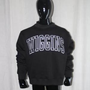 Sweat-shirts WIGGINS à col montant 450 GSM, broderie personnalisée avec nom, coupe ample et oversize, en molleton 100% coton French Terry - Product Image 3